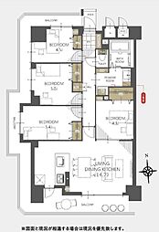 ルイシャトレあびこ 4LDKの間取図画像