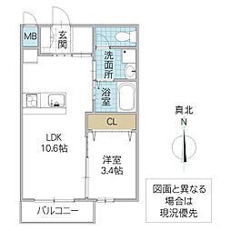 間取図画像 1LDK