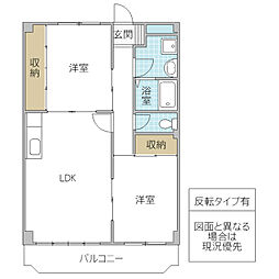 間取図画像 2LDK