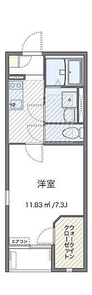 レオネクスト優 201｜大阪府東大阪市稲田新町2丁目(賃貸アパート1K・2階・26.09㎡)の写真 その2