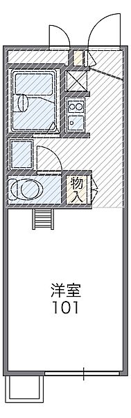 プリート 105号室｜大阪府東大阪市西堤本通東3丁目(賃貸アパート1K・1階・19.87㎡)の写真 その2