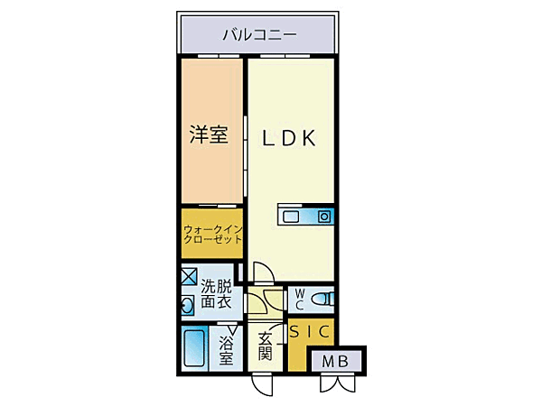 コンフォートフサ 401｜福岡県福岡市博多区那珂１丁目(賃貸マンション1LDK・4階・40.05㎡)の写真 その2