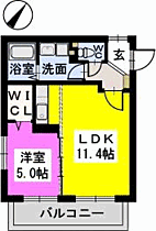 ドミール　シャトーII 302 ｜ 福岡県福岡市博多区空港前３丁目（賃貸マンション1LDK・3階・40.98㎡） その2