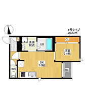 Ｇｒａｎｄｔｉｃ　Ｈａｖｅｎ 101 ｜ 福岡県福岡市西区姪浜駅南４丁目（賃貸アパート1DK・1階・26.27㎡） その2