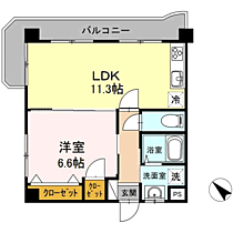 大神第6ビル 206 ｜ 福岡県福岡市博多区昭南町３丁目（賃貸マンション1LDK・2階・39.38㎡） その2