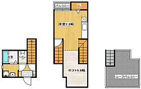 MAISONETIC　クローバー 202 ｜ 福岡県福岡市西区西都１丁目12-36（賃貸アパート1R・2階・26.45㎡） その2