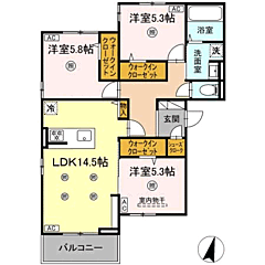 物件の間取り