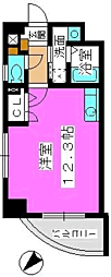 スーペリアニューハイム薬院 ワンルームの間取図画像