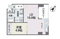 S-FORT筑紫通り 1LDKの間取図画像