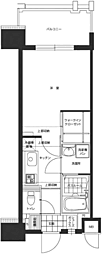 エンクレスト博多駅東 1Kの間取図画像