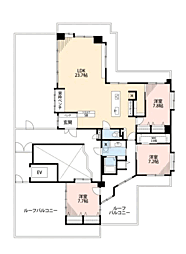 センターパーク大濠 3LDKの間取図画像