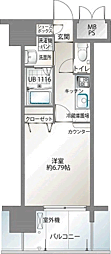 エンクレスト御供所 1Kの間取図画像