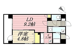 グロースメゾン博多山王 1LDKの間取図画像