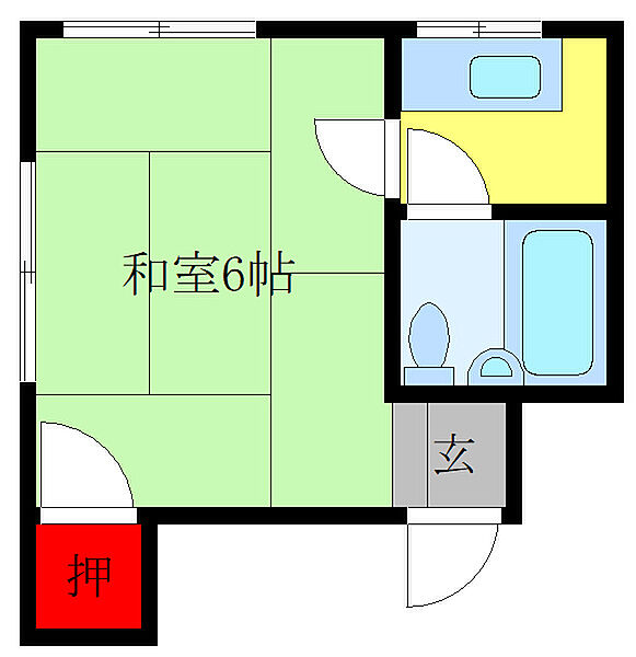 三商ハウス 201｜東京都板橋区稲荷台(賃貸アパート1K・2階・16.50㎡)の写真 その2