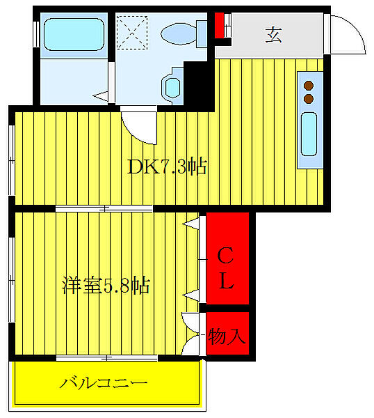 東京都荒川区東日暮里6丁目(賃貸マンション1DK・4階・31.57㎡)の写真 その2