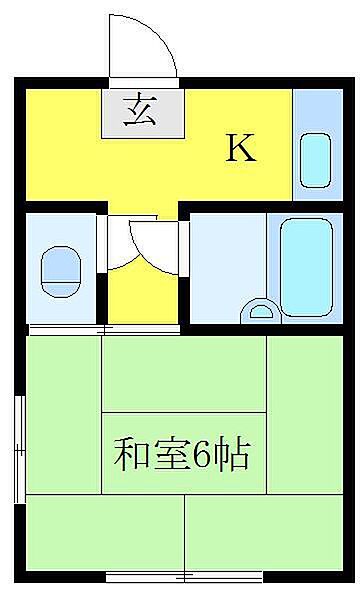 高木荘 201｜埼玉県川口市元郷1丁目(賃貸アパート1K・2階・20.00㎡)の写真 その2