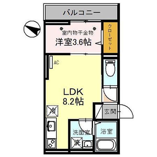 ソレイユ　ラ　コリーヌ東川口 210｜埼玉県川口市東川口1丁目(賃貸アパート1LDK・2階・30.34㎡)の写真 その2