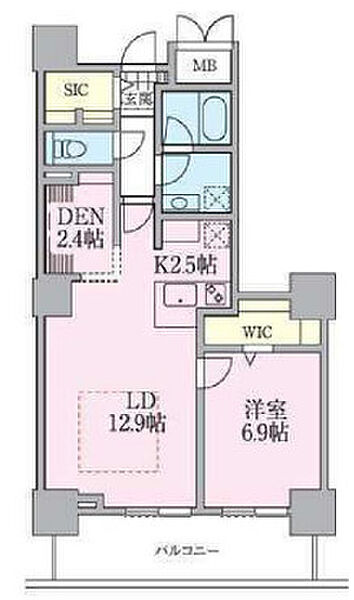 ロイヤルパークスタワー南千住 ｜東京都荒川区南千住4丁目(賃貸マンション1SLDK・21階・56.80㎡)の写真 その2