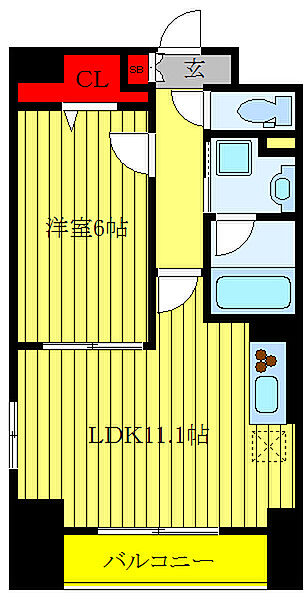 福信館 ｜東京都文京区千駄木3丁目(賃貸マンション1LDK・9階・42.28㎡)の写真 その2