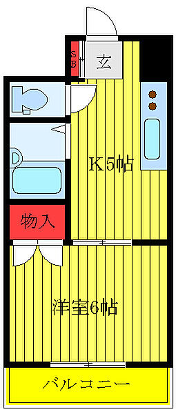 カーサ栄 ｜東京都北区滝野川1丁目(賃貸マンション1DK・2階・35.80㎡)の写真 その2