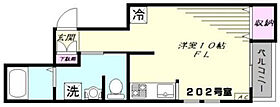 埼玉県川口市元郷1丁目（賃貸アパート1R・2階・27.74㎡） その2