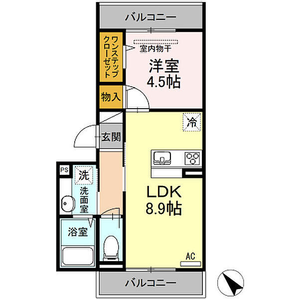 ベルフォーレ ｜東京都板橋区赤塚6丁目(賃貸アパート1LDK・3階・35.21㎡)の写真 その2