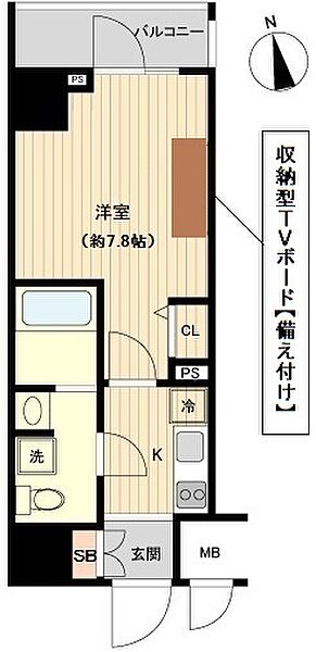 オーキッドレジデンス上野 ｜東京都台東区北上野2丁目(賃貸マンション1K・8階・25.92㎡)の写真 その2