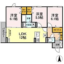 グラナーデ扇III 201 ｜ 東京都足立区扇2丁目（賃貸アパート3LDK・2階・66.19㎡） その1