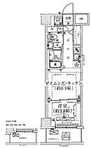 東京都足立区千住河原町（賃貸マンション1DK・4階・25.50㎡） その2