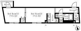 東京都豊島区池袋本町2丁目35-12（賃貸マンション2K・2階・35.02㎡） その2