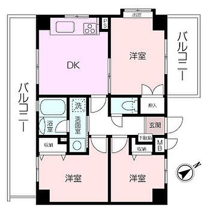 各居室収納付き...