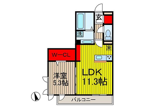 D-roomTODA Front Court　A 101｜埼玉県戸田市大字新曽(賃貸アパート1LDK・1階・42.86㎡)の写真 その2