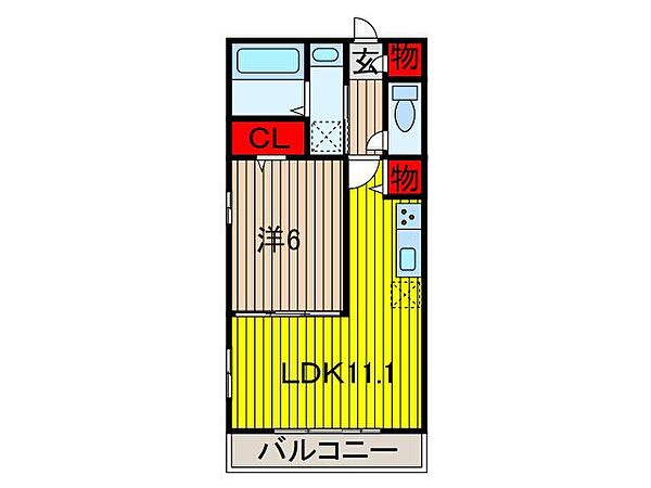 Ace　Heim 203｜埼玉県さいたま市浦和区本太５丁目(賃貸アパート1LDK・2階・41.95㎡)の写真 その2