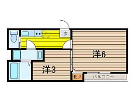 ステラ与野本町 305 ｜ 埼玉県さいたま市中央区本町西１丁目3-32（賃貸アパート2K・3階・25.67㎡） その2