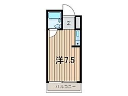 クライム88 1Kの間取図画像