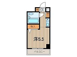 ジョイフル浦和仲町 1Kの間取図画像