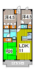 南与野サニーコート 3LDKの間取図画像