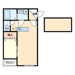 GraceFlora21 1LDKの間取図画像