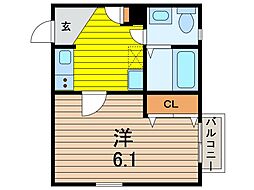 メゾン・スピラエ 1Kの間取図画像