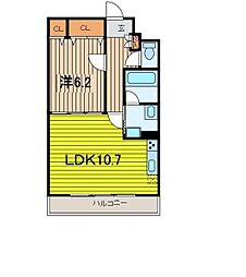 グランプエルタ 1LDKの間取図画像