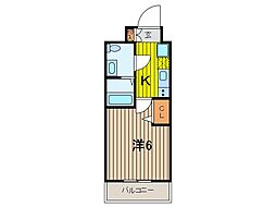N-stage武蔵浦和 1Kの間取図画像