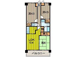 ビエラコート武蔵浦和 3LDKの間取図画像