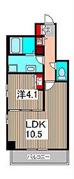 GRANCOURTYONO 1LDKの間取図画像