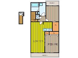 エターナルアイランド 2LDKの間取図画像