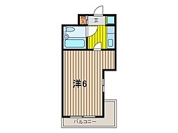 持田レジデンス 1Kの間取図画像