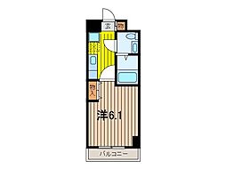 エルスタンザ浦和常盤 1Kの間取図画像