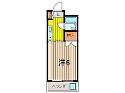 CRESENTTOWN 1Kの間取図画像
