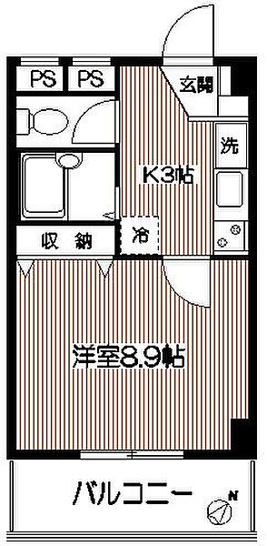 ベル・プレイン 205｜神奈川県相模原市南区相模台２丁目(賃貸マンション1K・2階・28.08㎡)の写真 その2
