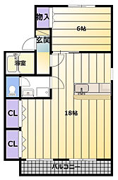 間取図画像 1LDK