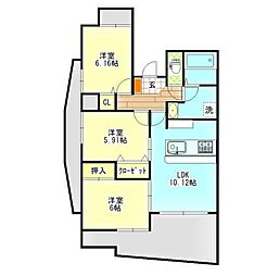 間取図画像 3LDK